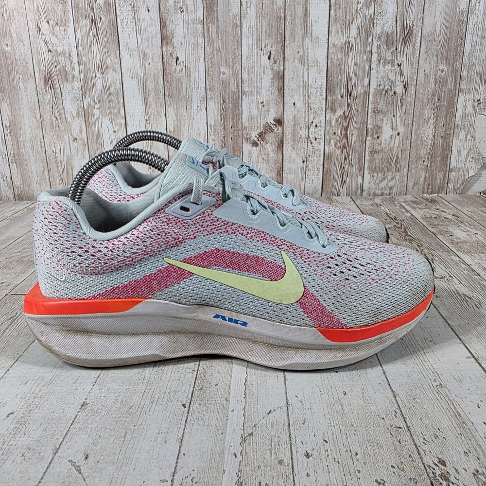 Nike Air Winflo 11 Womens Running Shoes Grey Pink FJ9510-402 Size 8.5